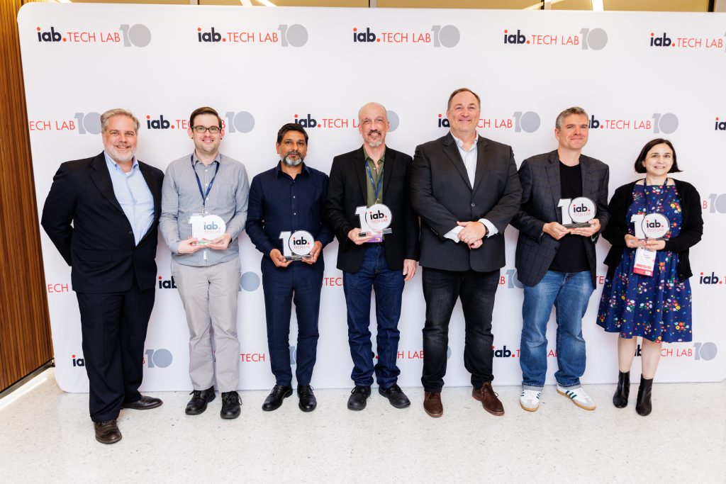 Group photo of IAB Tech Lab's lifetime achievement award winners