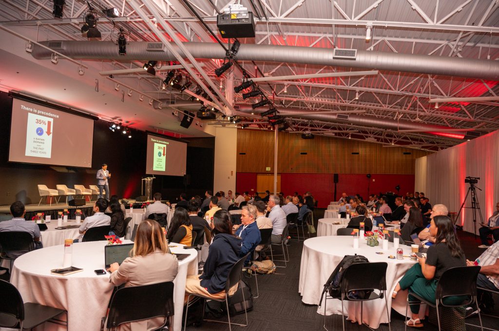 Rapt audience at the As the Cookie Lingers event