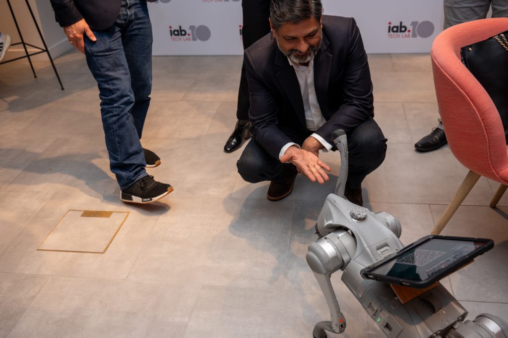 Tech Lab COO Shailley Singh meets an AI dog