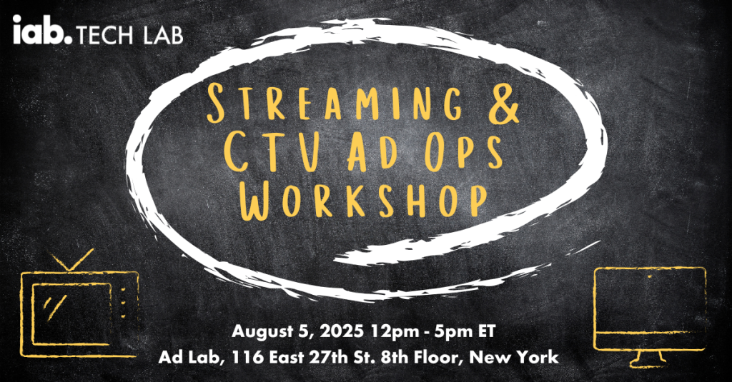 Streaming and CTV Ad Ops Workshop August 5 NYC