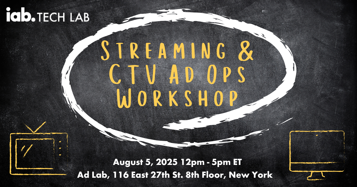 Streaming and CTV Ad Ops Workshop August 5 NYC