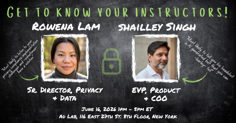 Headshots of your instructors Rowena Lam and Shailley Singh