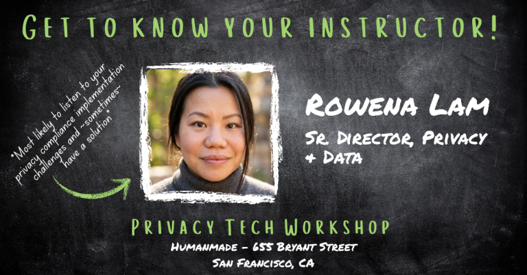 Privacy Workshop instructor Rowena Lam