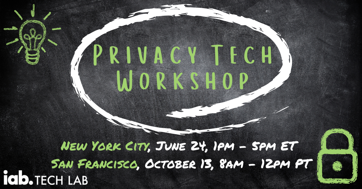 Privacy Tech Workshop in NYC in June and San Francisco in October