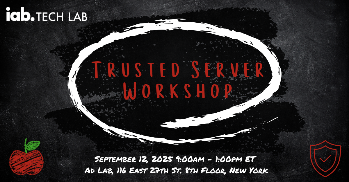 Trusted Server Workshop NYC Sept 12