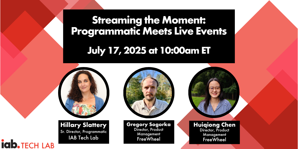 Streaming the Moment: Programmatic Live Events webinar Thursday July 17 2025