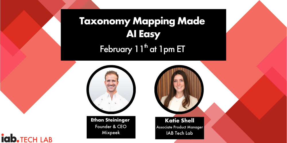 Taxonomy Mapping Made AI Easy with Mixpeek and IAB Tech Lab Feb 11 1pm ET