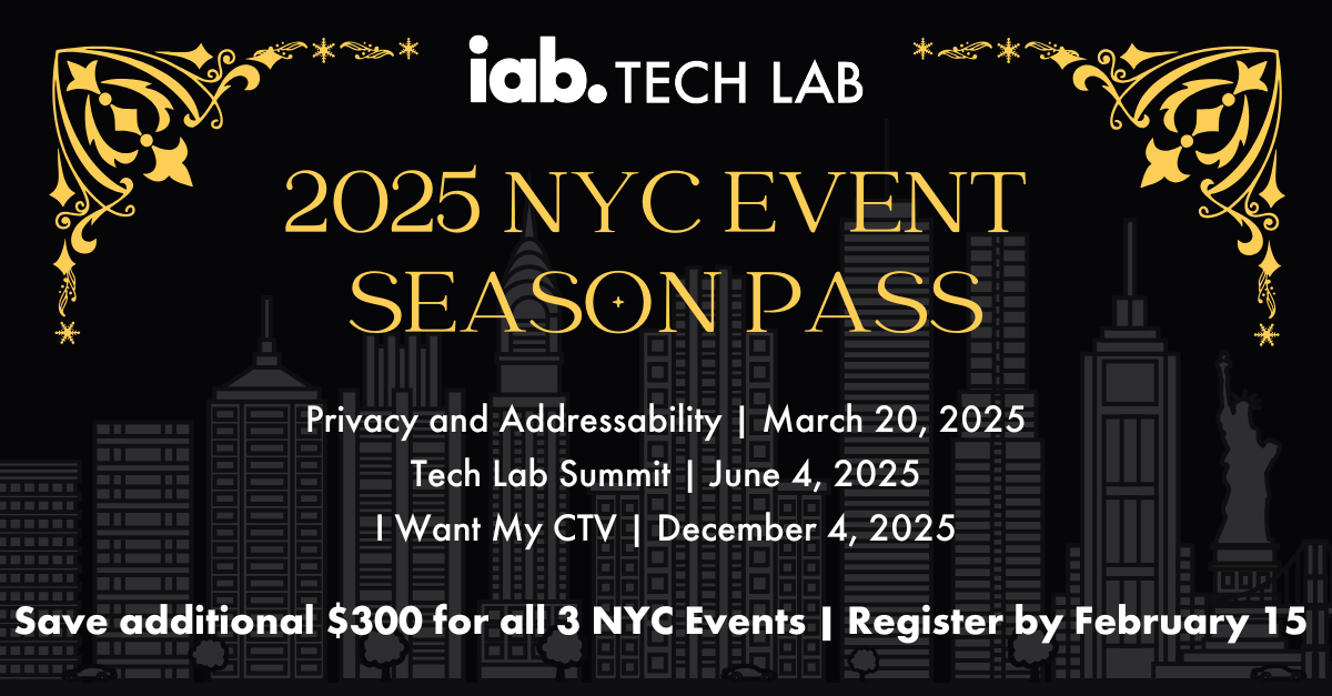 IAB Tech Lab Events - NYC Season Pass 2025